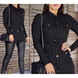 Casaco Parka Feminino em Bengaline para o Inverno