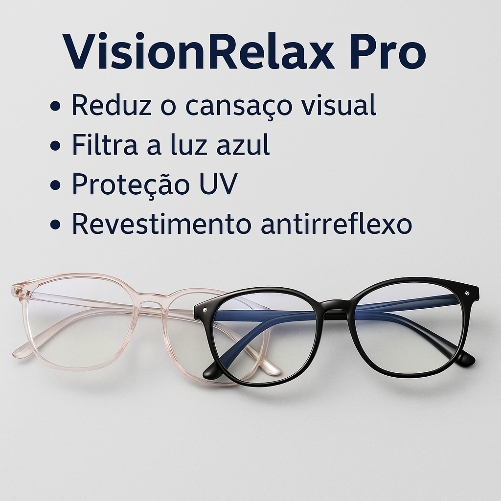 VisionRelax™ Borbelia Pro – escudo contra a luz azul. (+50% de Desconto) + Frete Grátis