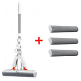 Mop Esfregão de Limpeza Inteligente de Auto Drenagem - CleanWave