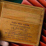 Carteira Masculina de Couro Legítimo Personalizada