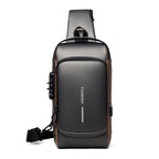 Bolsa de Ombro Antifurto com Carregamento USB