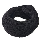 Cachecol Feminino de Tricô em Lã com Duas Voltas