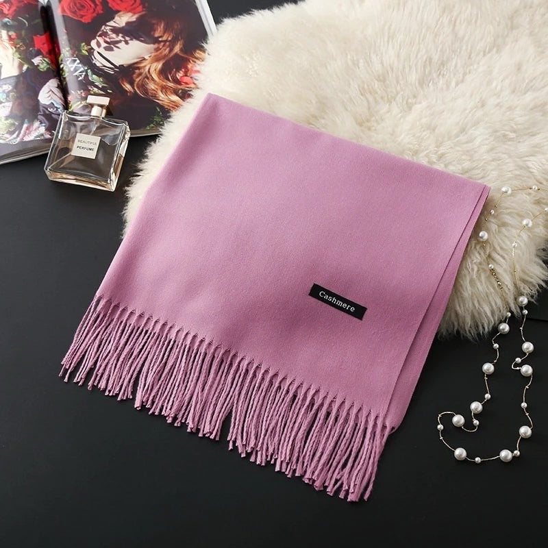 Cachecol Pashmina Feminino Grosso de Inverno