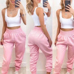Calça Jogger Feminina de Moletom Grosso para Inverno
