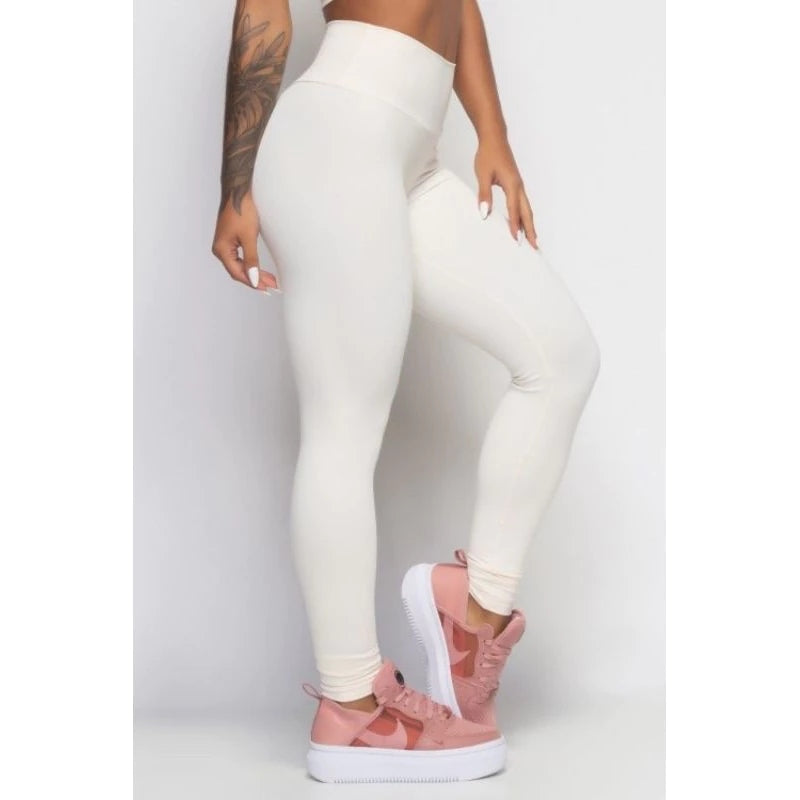 Calça Legging Flanelada de Inverno Plus Size