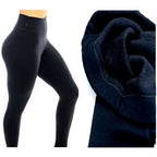 Calça Legging Flanelada de Inverno Plus Size