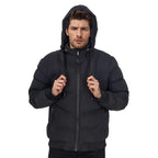 Casaco Masculino Peluciado com Capuz de Inverno