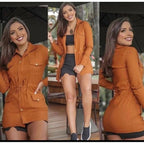 Casaco Parka Feminino em Bengaline para o Inverno