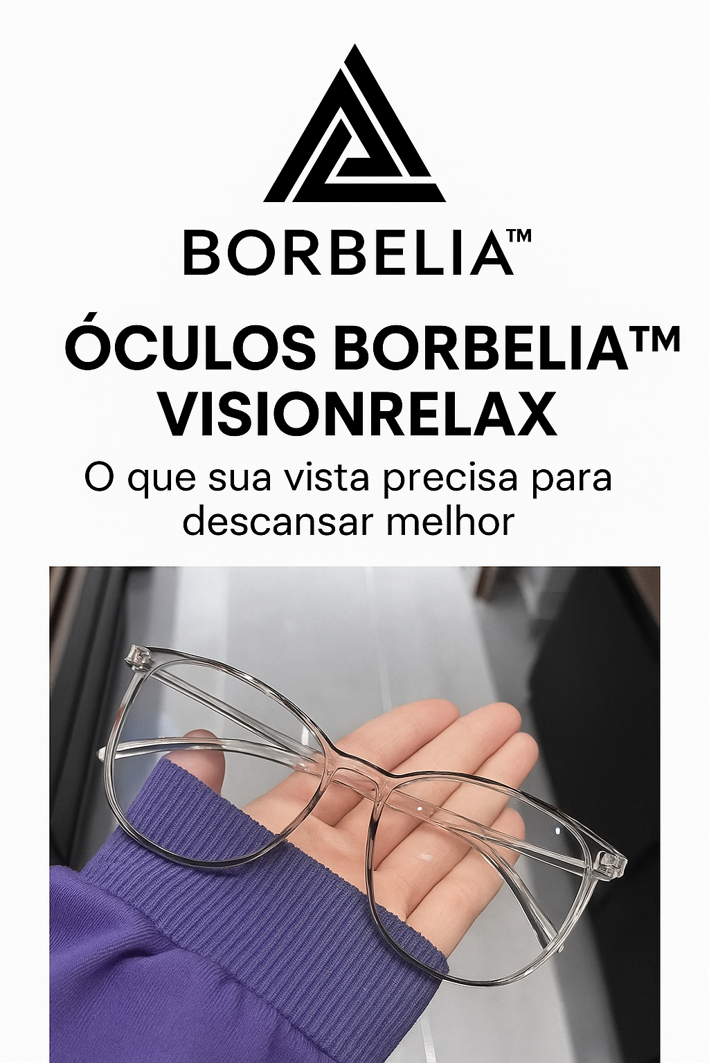VisionRelax™ Borbelia Pro – escudo contra a luz azul. (+50% de Desconto)  + Frete Grátis