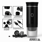 3 Em 1 Mini Máquina De Café Expresso Elétrica Portátil Sem Fio Para Carro E Casa Acampamento Viagem Cápsula Cafeteira