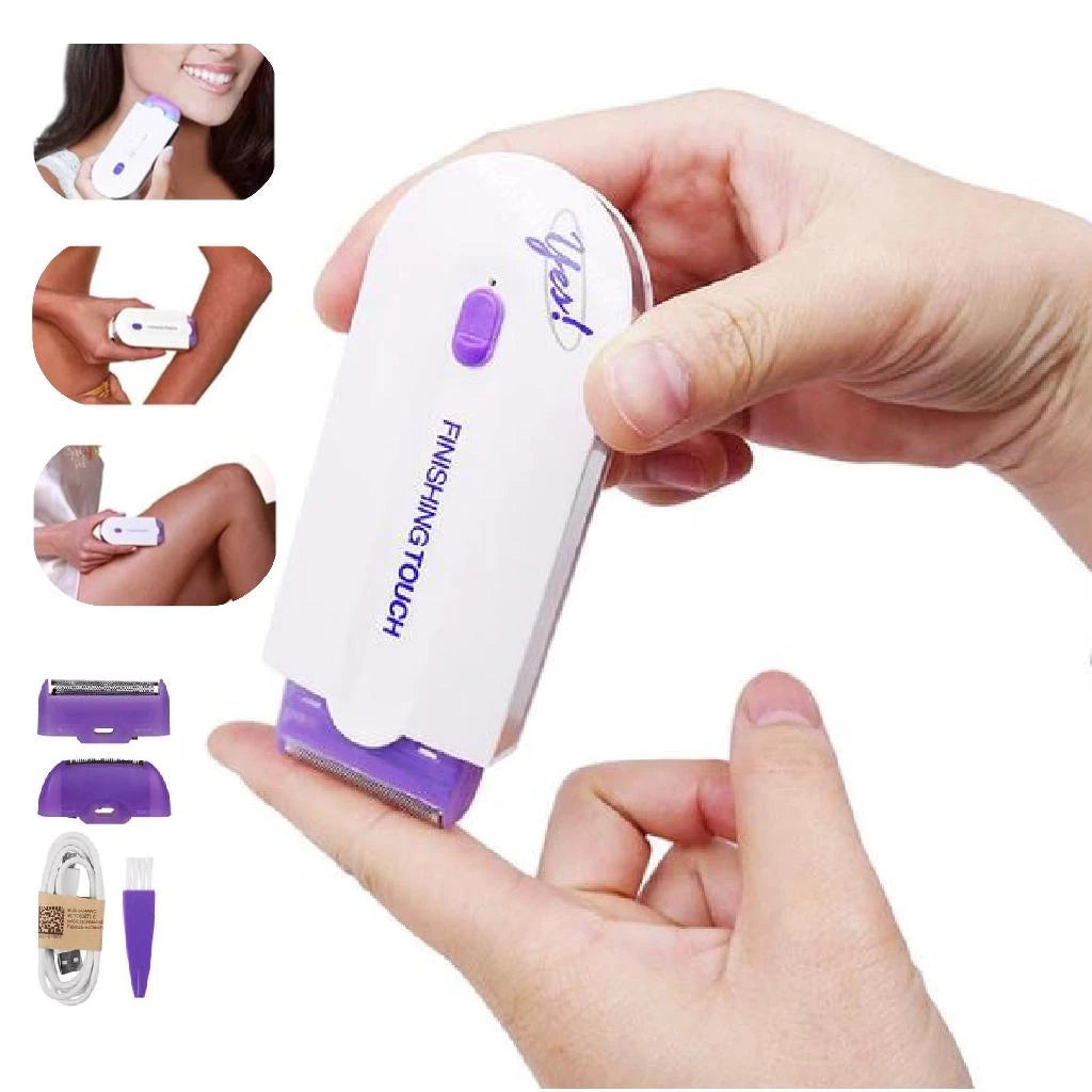 Depilador Elétrico Unissex de Pelos Facial e Corporal Recarregável