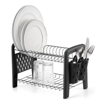 Escorredor Duplo Desmontável com Porta Talheres