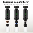 3 Em 1 Mini Máquina De Café Expresso Elétrica Portátil Sem Fio Para Carro E Casa Acampamento Viagem Cápsula Cafeteira