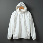 Jaqueta Masculina Corta Vento Forrada com Capuz e Zíper