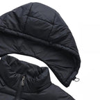 Jaqueta Masculina Puffer Impermeável Capuz Removível