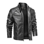 Jaqueta Masculina de Couro Slim