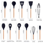 Kit 19 Peças Utensílios de Cozinha Completo com Tábua