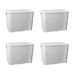 Kit com 4 Caixas Organizadoras Rattan 20L com Tampa