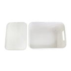 Kit com 4 Caixas Organizadoras Rattan 20L com Tampa