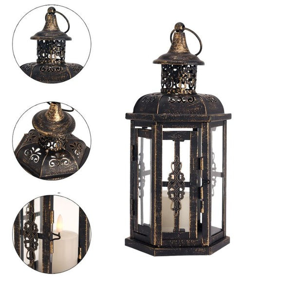 Lanterna Decorativa Vintage de Velas para Jardim - GardenGlow