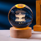 Luminária Decorativa Espacial 3D - Cosmic Glow