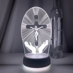 Luminária de Decoração Led de Jesus em 3D 16 Cores