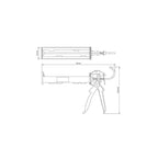 Pistola Aplicadora para Tubo de Silicone em Aço