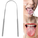 Raspador de Língua Removedor de Bactérias em Aço Inoxidável - Compre 1 Leve 3