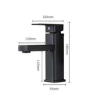 Torneira Quadrada Quente e Fria de Banheiro