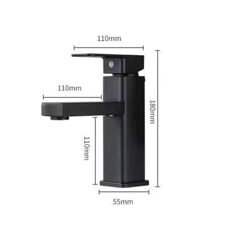 Torneira Quadrada Quente e Fria de Banheiro
