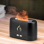 Umidificador de Ar Ultrassônico com Luz LED Chama e Aromaterapia