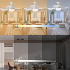 Ventilador de Teto com Luz com Controle Remoto - BrisaSmart