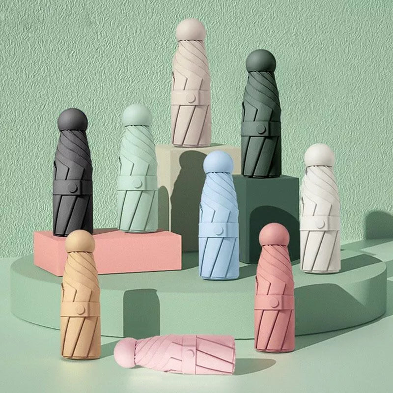 Guarda Chuva Mini Cápsula Resistente com Proteção UV