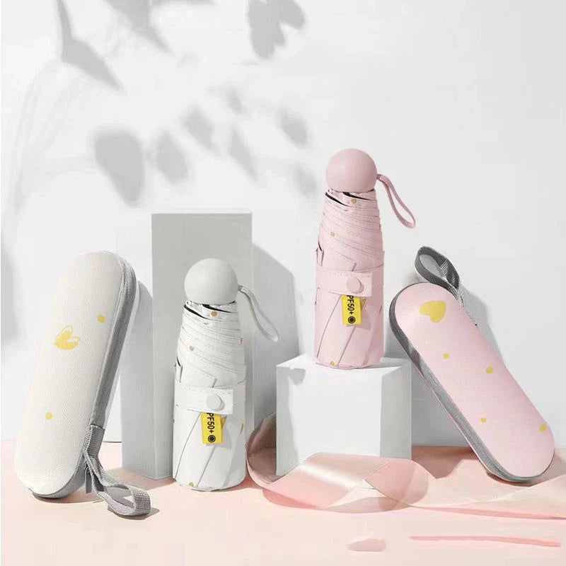 Guarda Chuva Mini Cápsula Resistente com Proteção UV