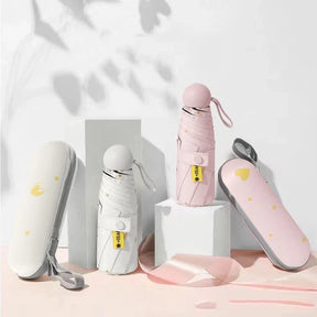 Guarda Chuva Mini Cápsula Resistente com Proteção UV