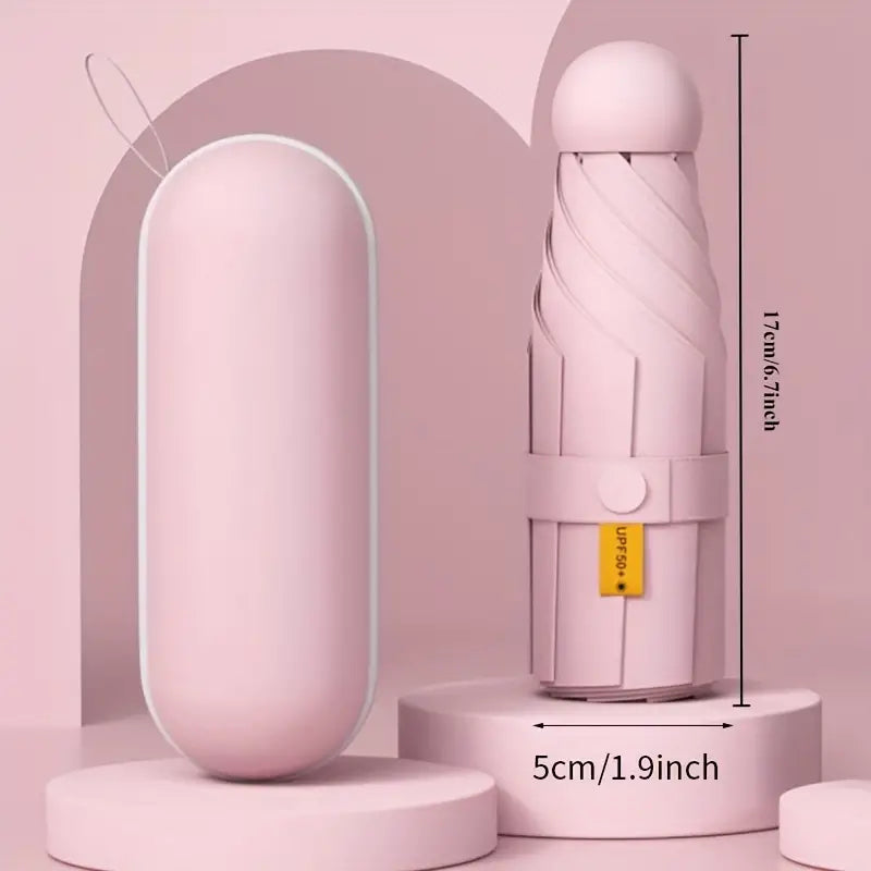 Guarda Chuva Mini Cápsula Resistente com Proteção UV