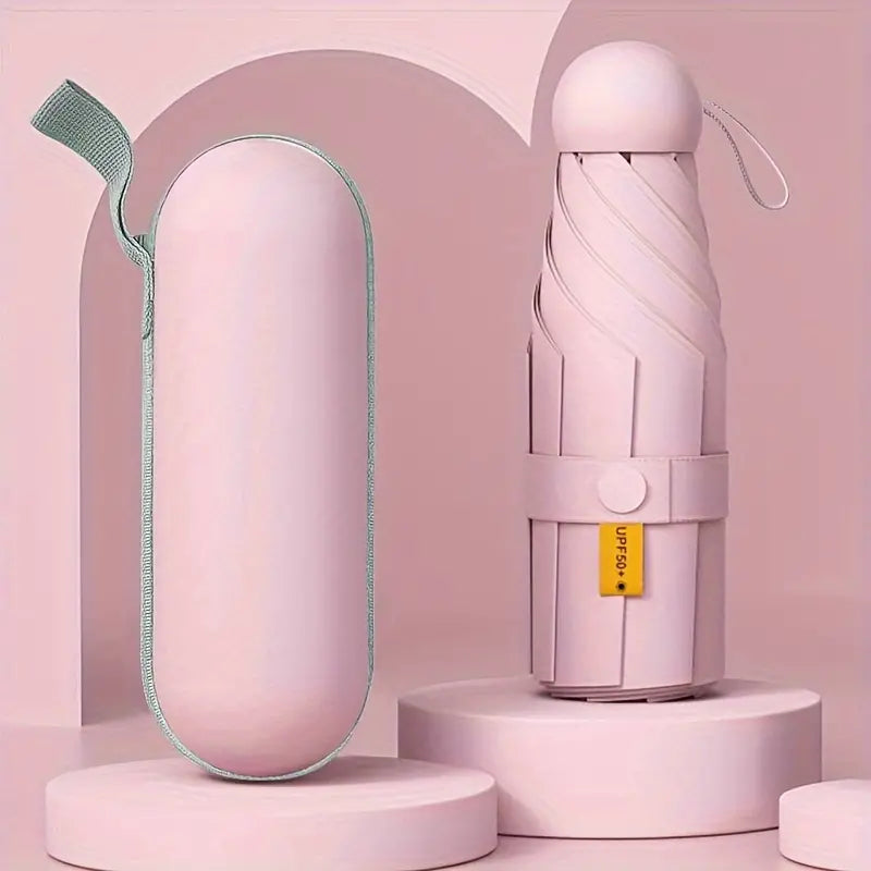 Guarda Chuva Mini Cápsula Resistente com Proteção UV