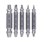 Kit Completo 5 Brocas Extrator de Parafuso Super Resistente